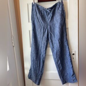 Lord & Taylor chambray linen pants